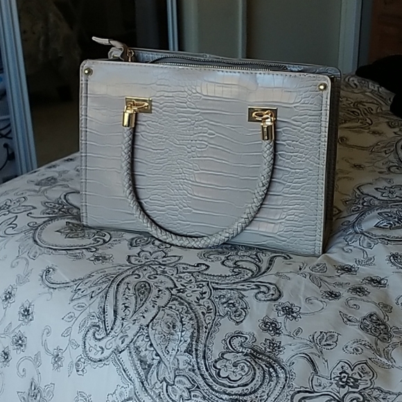 Bebe beige python handbag - Picture 2 of 4